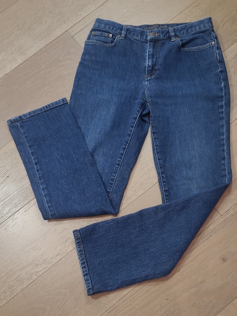 LRL Lauren Jeans Co Denim Women's sz 4 Mid Rise Straight Leg Denim